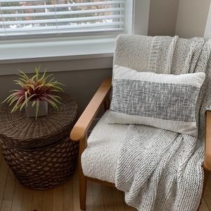 Black & White Lumbar Pillow